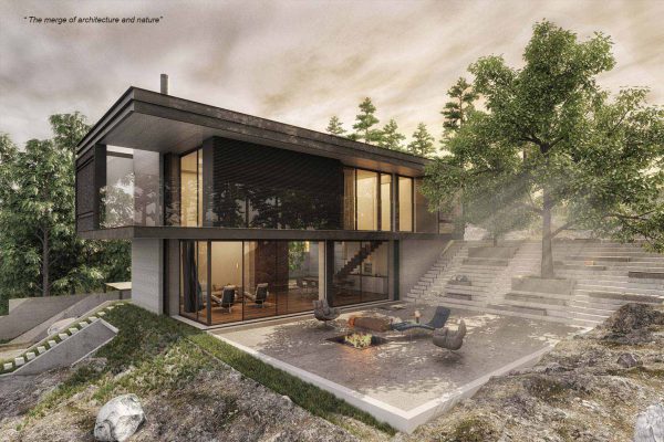 akl architects- residential villa - mrouj abou chanab lebanon